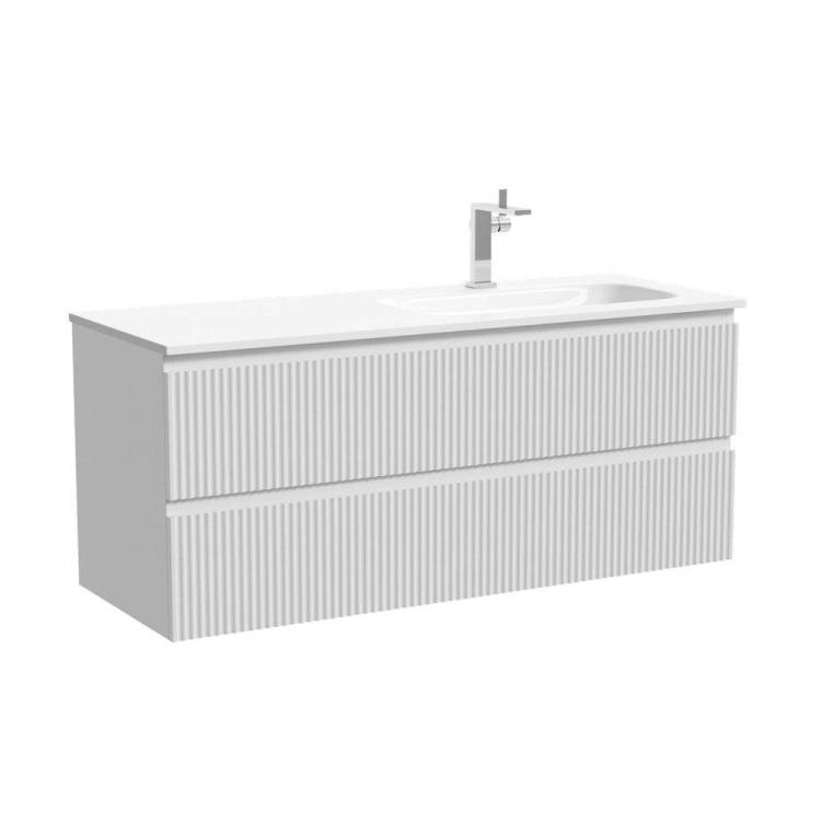 Тумба с раковиной Sancos Snob R правая, Bianco, 120x52