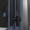 Полотенцесушитель электрический Маргроид Inaro Inaro-1206-1049-9005R 1200х60 правый, скр.монтаж, черный матовый, с крючками фото 5