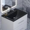 Раковина Uperwood Foster Quartz 291030053 черная матовая, уголь, 60x45.5 фото 4