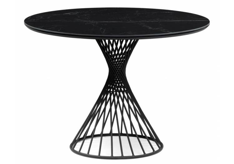 Стол Notta Вивиен 612879 черный мрамор shakespeare black, черный 90x90x75