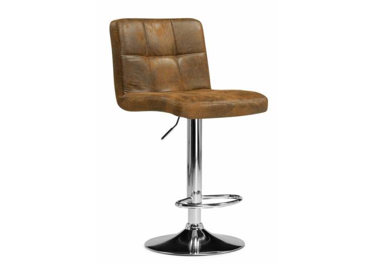 Стул барный Woodville Paskal 15825 brown, chrome