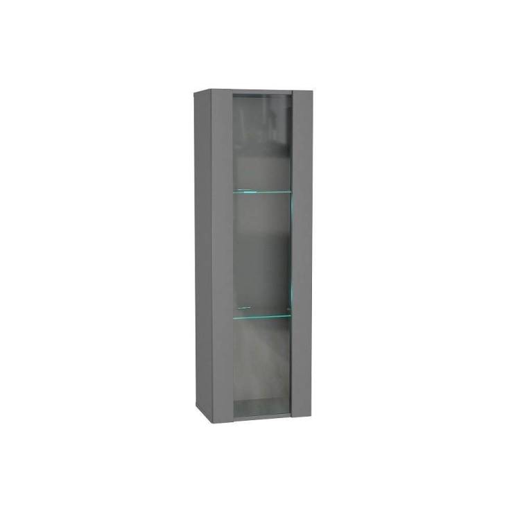 Шкаф навесной НК-Мебель Point тип-21 00-00162871 серый графит
