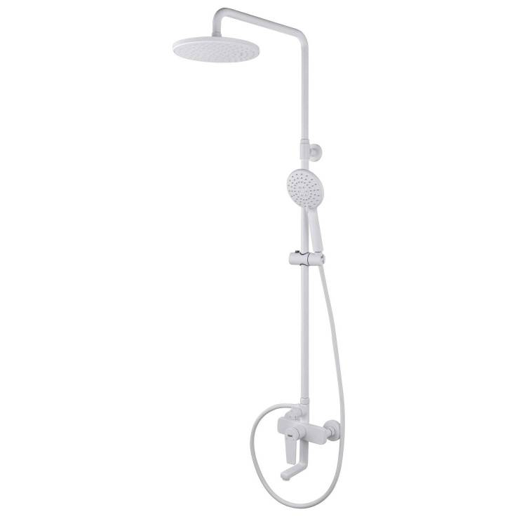 Душевая стойка D&K Bayern.Furth DA1523708B18 белая матовая