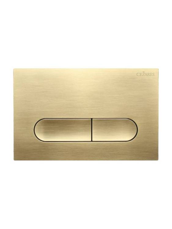 Кнопка смыва Cezares Liner LINER-BTN-BORO брашированное золото