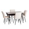 Стул Tetchair Sweet LT 24815 молочный, черный, велюр фото 6