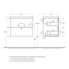 Тумба под раковину BelBagno DUE-600-2C-SO-NOCE-P Noce, 60.6x50x42.3 фото 2