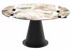 Стол Woodville Teramo 589754 gloss grand jade solid ceramic/бронзовый 90(135)x135x76 фото 6