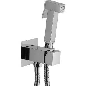 Гигиенический душ Paffoni Tweet Square ZDUP112CR со смесителем, с внутренней частью