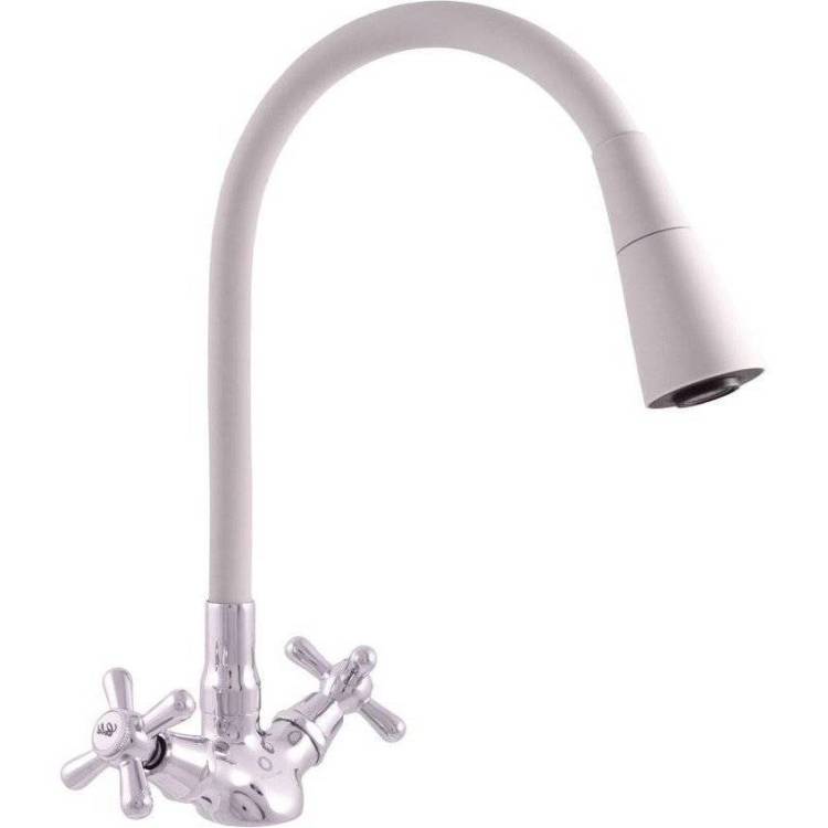 Смеситель для кухни Rav Slezak Morava Retro MK120.5/13S серый хром