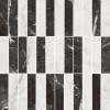 Декор Kerama Marazzi Тубкаль KMD2MSA003BR мозаичный микс чёрный белый глянцевый обрезной 30x30 фото 3