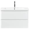 Тумба под раковину Belbagno Albano-Cer ALBANO-CER-800-2C-SO-BL 77x44x50 Bianco Lucido подвесная с двумя выкатными ящиками