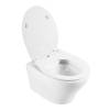 Унитаз подвесной BelBagno Acqua BB340CHR/BB2020SC безободковый, сиденье микролфит фото 2