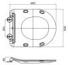 Унитаз подвесной Cezares Stylus CZR-6601-TH-TOR/CZR-2316-SC безободковый, сиденье микролфит фото 9