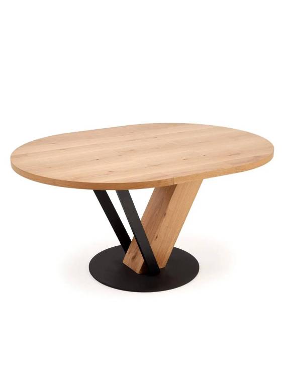 Стол обеденный Halmar Fanis Okragly 120 V-CH-FANIS_OKRAGLY-ST натуральный/черный