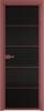 Межкомнатная дверь Profil Doors 5 AX цвет профиля Красный антрацит, стекло безопасное 6 мм мору черный 700x2000