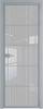 Межкомнатная дверь Profil Doors 5 AX цвет профиля Серебро, стекло безопасное 6 мм страйп 800x2000