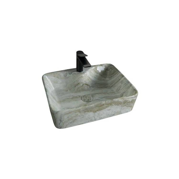 Раковина Gid Geométrico 54460 Mnc605 48 см, под камень, глянцевая