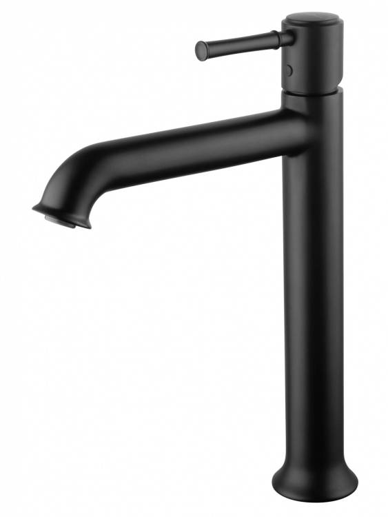 Смеситель для раковины Wonzon & Woghand WW-88019073-MB высокий, черный матовый