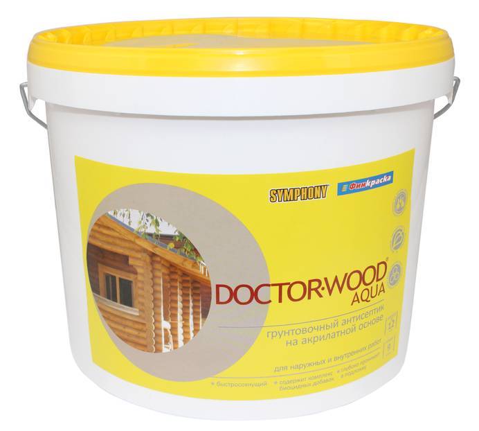Антисептик грунтовочный Symphony Doctor Wood Aqua 9 л