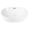 Раковина BOND Oval S65-490 накладная, овальная, с переливом, 49x36x13.5 см, белая глянцевая фото 2