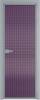 Межкомнатная дверь Profil Doors 1 AX цвет профиля Серебро, стекло безопасное 6 мм мору фиолетовое 700x2000