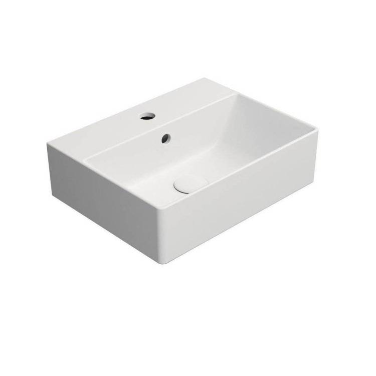 Раковина GSI Kube X 9485109 45 см, белая матовая