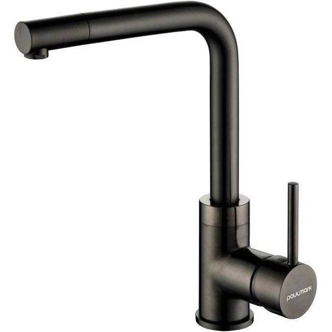 Смеситель для кухни Paulmark Honner Ho212018-GM вороненая сталь