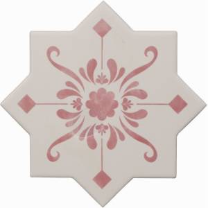 Керамогранит Cevica Becolors Star Dec. Stencil Coral 13.25x13.25