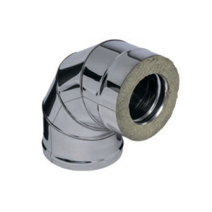 Сэндвич-колено FERRUM 90гр. (430/0,5мм + нерж.) Ф250х350