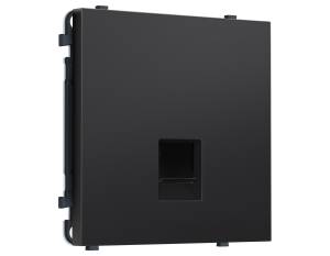 Комплект механизма компьютерной розетки Ambrella Volt Sigma MS812005 черный матовый