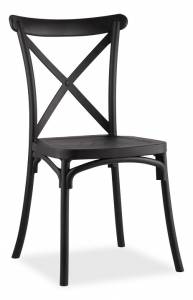 Стул Stool Group Кроссбэк Y030 black пластиковый, черный