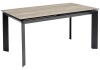 Стол Woodville Cremona 416419 KL-61 итальянская керамика под дерево/черный 140(200)x85x76