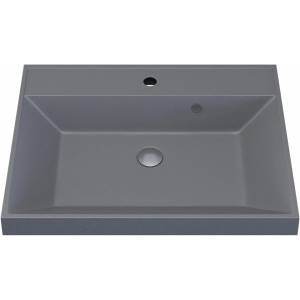 Раковина Uperwood Classic Quartz 291030001 серая матовая, бетон, 60x45 Раковина Uperwood Classic Quartz 291030001 серая матовая, бетон, 60x45