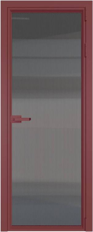 Межкомнатная дверь Profil Doors 1 AV цвет профиля Красный антрацит, стекло безопасное 6 мм мору тонированное 800x2000