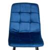 Стул Tetchair Chilly (mod. JSC-220) 21494 велюр/металл, blue (синий) HLR64/черный фото 7