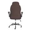 Кресло компьютерное Tetchair Bazuka metalBL 25044 коричневый, велюр фото 4