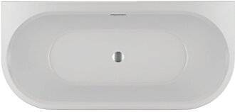 Акриловая ванна Riho Bathtubs B089012105 Desire b2w velvet - белый matt Riho Fall заполнение через перелив, хром led 180x84x60