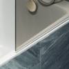Шторка на ванну MaybahGlass MGV-766-3 40x140, поворотная, стекло бронза 6 мм, профиль золото, с полотенцедержателем фото 5