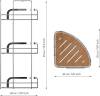 Полка Fora Wood FOR-WOD03-U угловая фото 2