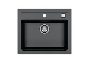 Мойка кухонная Alveus Granital Atrox 30 1131996 Carbon - G91 с сифоном, 59x50