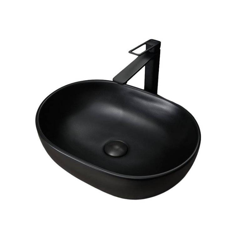 Раковина Gid Lago 53370 Bm9026b 48 см, черная матовая