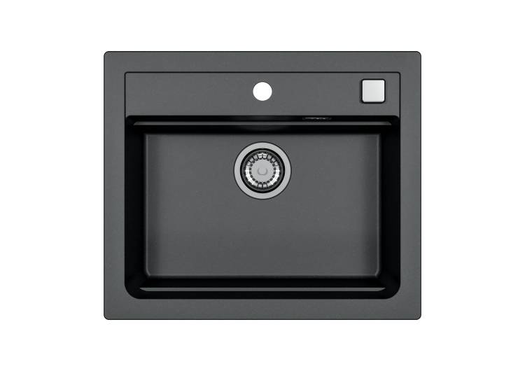 Мойка кухонная Alveus Granital Atrox 30 1131996 Carbon - G91 с сифоном, 59x50