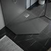 Поддон для душа из искусственного камня Vincea VST-4SP9090G, 900*900*25, серый фото 4