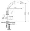 Смеситель для кухни Zorg Clean Water ZR 314 YF-33 satin фото 2