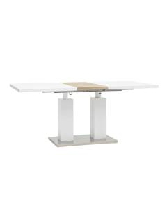 Стол обеденный Stool Group Сиэтл DT-963-HGW-140 DUAL глянцевый белый 140(180)x90x76