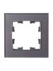 Рамка 1-постовая IEK Brite BR-M12-G-K03 серый фото 2