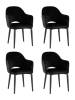 Набор из 4 стульев Stool Group Венера MC16-2YS KD HLR-66 X4 черный