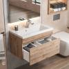 Тумба с раковиной Uperwood Eva 3930313469 подвесная, выдвижной ящик, крафт табачный, 60 см фото 6