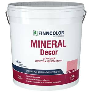 Штукатурка структурная декоративная Finncolor Mineral Decor шуба 1.5 мм KTA 25 кг