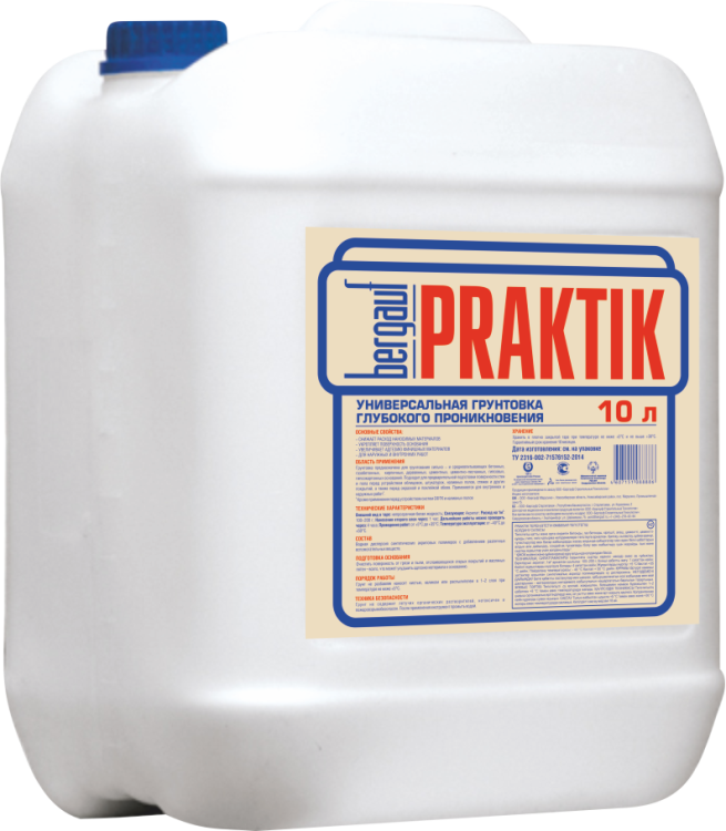 Грунт укрепляющий Bergauf Praktik 10 л